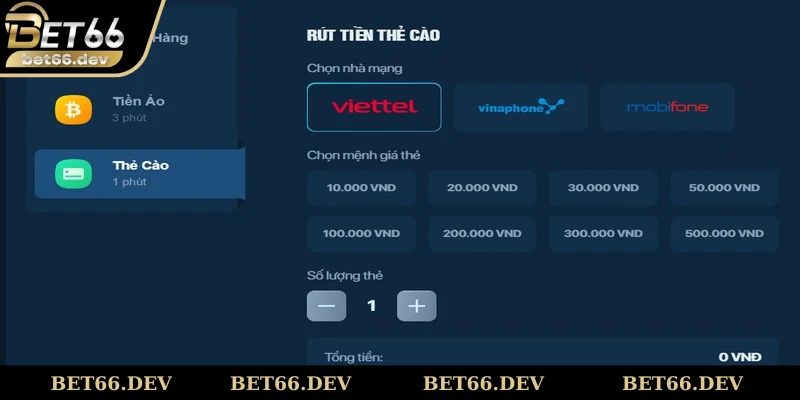Hội viên muốn thực hiện thao tác rút tiền Bet66 phải đủ điều kiện